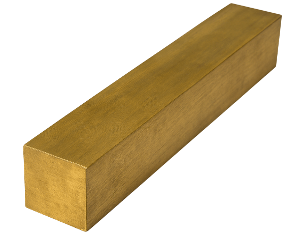 Квадрат латунный тянутый ЛС58-3 3,5х3,5 мм ГОСТ Р 52597-2006 фото