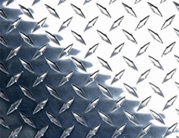 Лист нержавеющий рифленый г/к даймонд 20Х23Н18 10 мм фото
