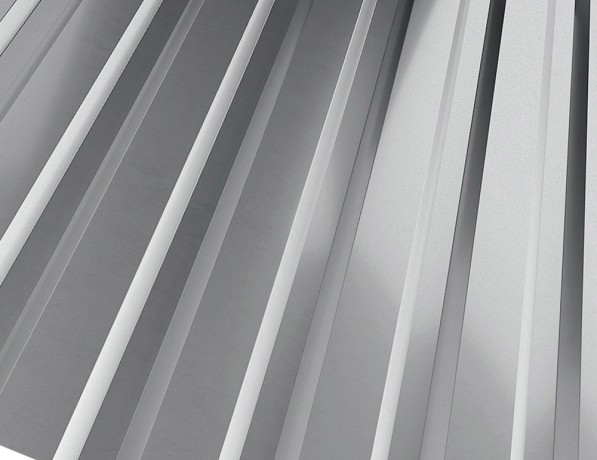 Профнастил стальной стеновой односторонний волна гладкий мышино-серый С15 0,6х15х800х940 мм ГОСТ 24045-94 фото